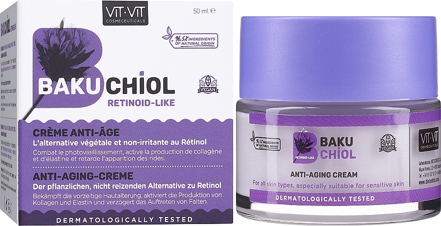 Anti-Aging-Gesichtscreme - Diet Esthetic Bakuchiol Retinoid-like Face Cream — Bild N2