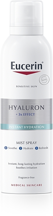 Erfrischender und feuchtigkeitsspendender Anti-Aging Gesichtsnebel mit Hyaluronsäure für strahlende Haut - Eucerin Hyaluron Filler Anti-Age Refreshing Mist Spray — Bild N1