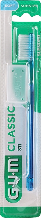 Zahnbürste 311 weich blau - G.U.M Classic Toothbrush  — Bild N1