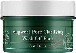 Tonerdemaske für Problemhaut - Axis-Y Mugwort Pore Clarifying Wash Off Pack — Bild N1