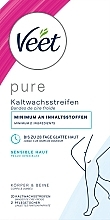 Wachspflaster für die Enthaarung von empfindlicher Haut	 - Veet Hair Removal Strips Sensitive Skin — Bild N1