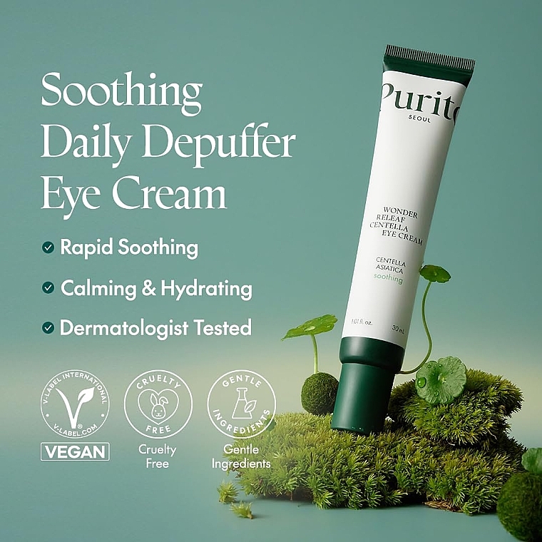 Augencreme mit Peptiden und Centella - Purito Centella Green Level Eye Cream — Bild N4