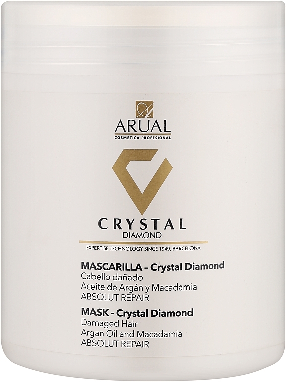 Maske für strapaziertes Haar mit Arganöl und Macadamia - Arual Crystal Diamond Mask — Bild N1