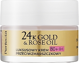 Düfte, Parfümerie und Kosmetik Anti-Falten-Gesichtscreme - Perfecta 24k Gold & Rose Oil Anti-Wrincle Cream 80+ 