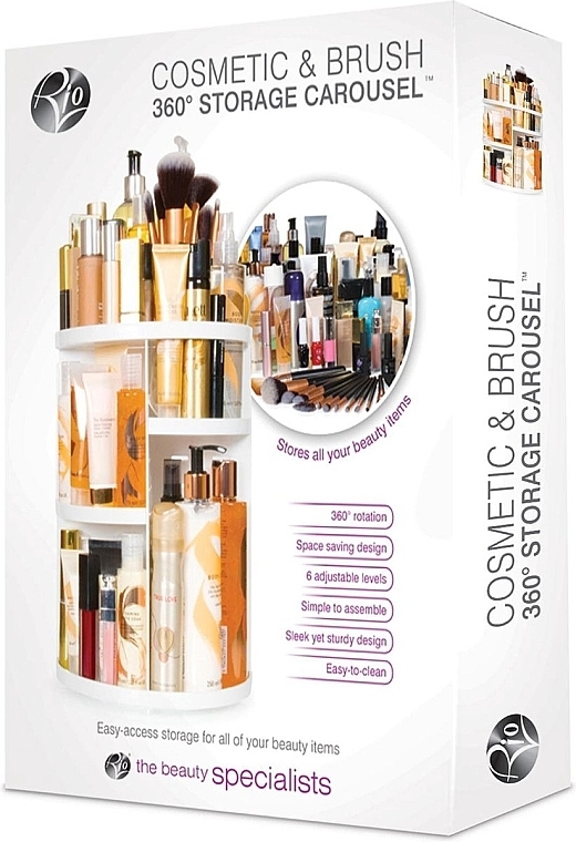 Kosmetik-Organizer - Rio-Beauty Cosmetic and Brush Storage Carousel — Bild N2