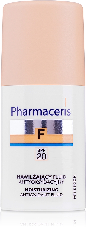 Feuchtigkeitsspendendes antioxidatives Gesichtsfluid SPF 20 - Pharmaceris F Moisturizing Fluid Foundation SPF20