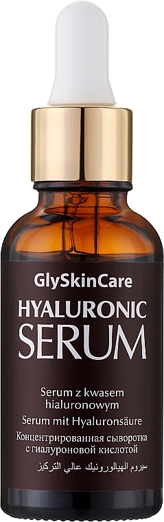 Feuchtigkeitsspendendes und glättendes Anti-Aging Gesichtsserum mit Hyaluronsäure - GlySkinCare Hyaluronic Serum