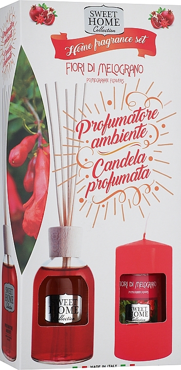 Set Granatapfelblüten - Sweet Home Collection Home Fragrance Set (diffuser/100ml + candle/135g) — Bild N1