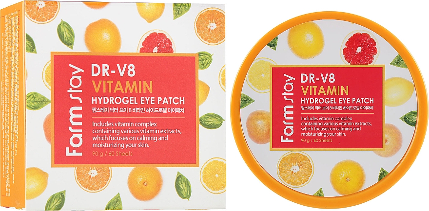 Hydrogel-Augenpatches - FarmStay DR-V8 Vitamin Hydrogel Eye Patch — Bild N1