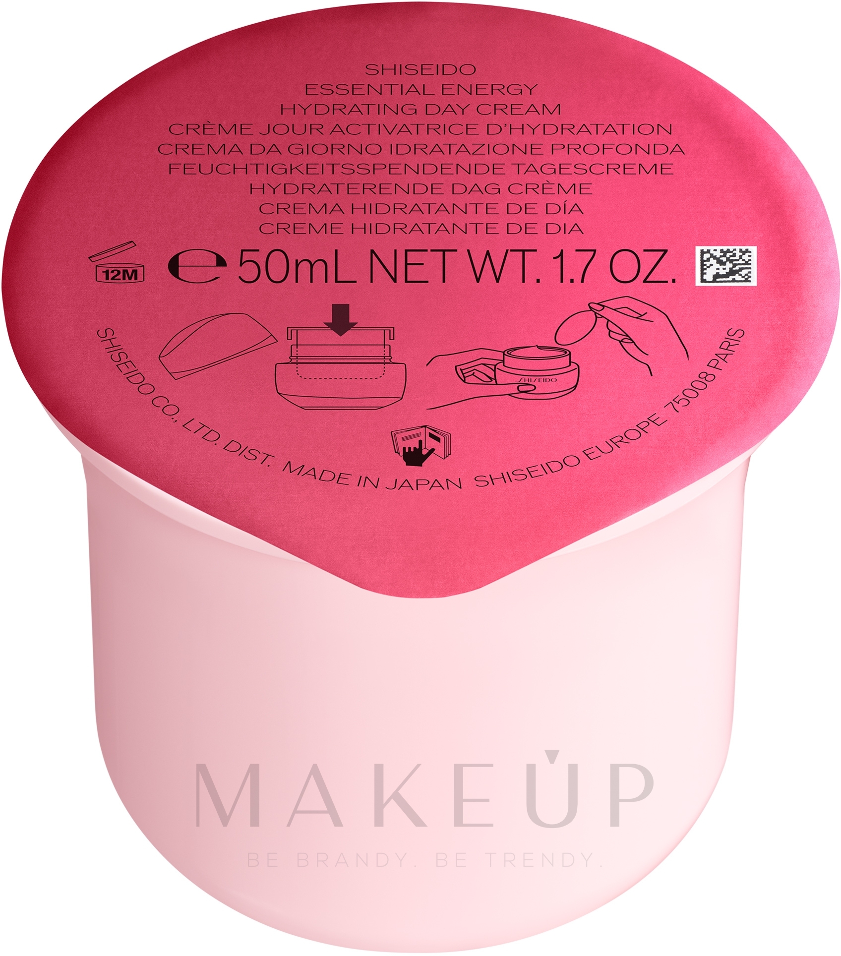 Feuchtigkeitsspendende Tagescreme für das Gesicht SPF 20 - Shiseido Essential Energy Moisture Activating Day Cream SPF20 (Refill) — Bild 50 ml