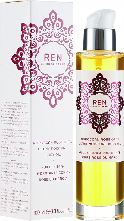 Feichtigkeitsspendendes Körperöl mit Rosenblüten - Ren Moroccan Rose Otto Ultra-Moisture Body Oil — Bild N4