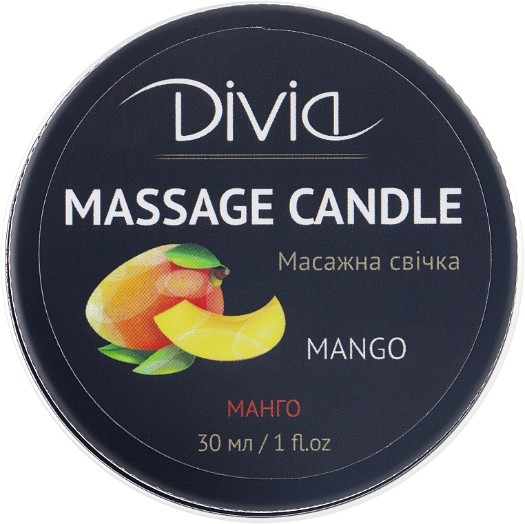 Massagekerze Mango - Divia Massage Candle Hand & Body Mango Di1570 — Bild N1