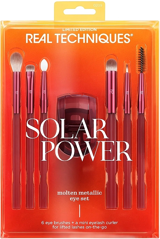 Make-up-Pinsel-Set - Real Techiques Solar Power Molten Metallic Eye Set — Bild N2