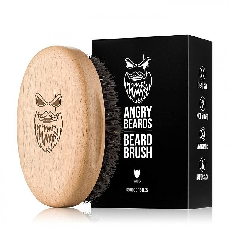 Bartbürste aus Holz - Angry Beards Beard Brush Harden — Bild N1