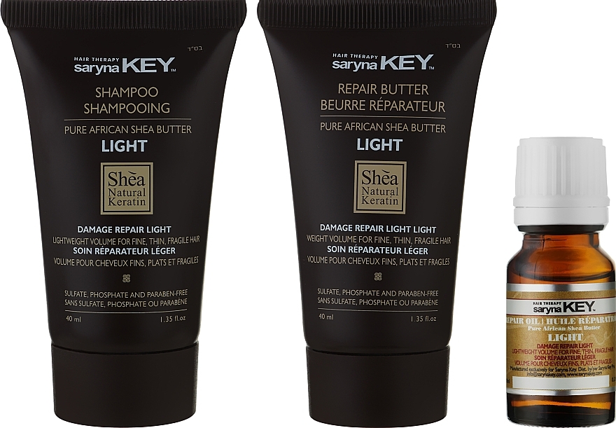 Haarpflegeset leichte Formel - Saryna Key Damage Repair (mask/40ml + shm/40ml + oil/10ml) — Bild N2