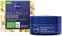 Düfte, Parfümerie und Kosmetik Regenerierende Nachtcreme mit Bio-Arganöl - Nivea Naturally Good Night Regeneration Care