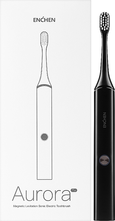 Elektrische Zahnbürste schwarz - Enchen Electric Toothbrush Aurora T+ Black — Bild N2