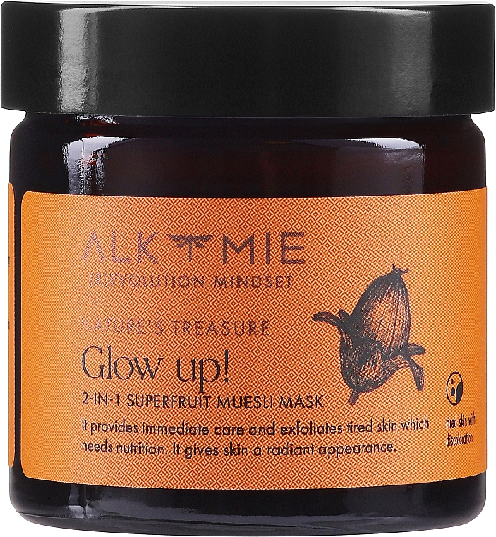 2in1 Gesichtsmaske und Peeling mit Vitamin C - Alkmie Glow Up 2in1Superfruits Mask — Bild N5