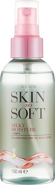 Pflegendes Körperspray mit Arganöl - Avon Skin So Soft Silky Moisture Dry Oil Spray — Bild N1