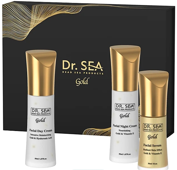 Set - Dr.Sea Gift Gold Box 24 HR Daily (d/cr/50ml + n/cr/50ml + ser/30ml) — Bild N1