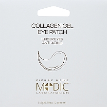 Düfte, Parfümerie und Kosmetik Anti-Aging Augengel mit Kollagen und Hyaluronsäure - Pierre Rene Medic Laboratorium Anti-aging gel eye patch 