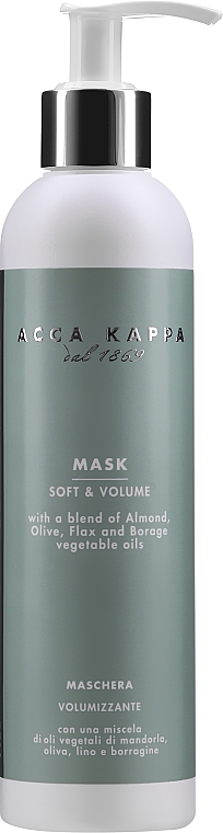 Volumengebende Haarmaske mit Olivenöl - Acca Kappa 1869 Mask Soft A Volume — Bild N1