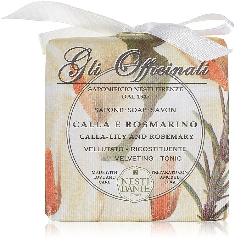 Naturseife Calla Lily & Rosemary - Nesti Dante Velvety & Toning Soap Gli Officinali Collection — Bild N1