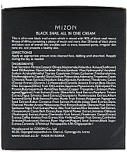 Feuchtigkeitsspendende, reparierende und porenverfeinernde Gesichtscreme mit schwarzem Schneckenfiltrat - Mizon Black Snail All In One Cream  — Bild N3