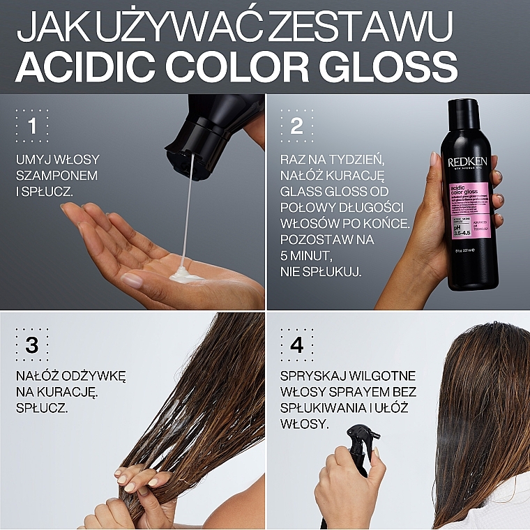 Shampoo zum Schutz der Farbe und des Glanzes von coloriertem Haar - Redcen Acidic Color Gloss Shampoo — Bild N7