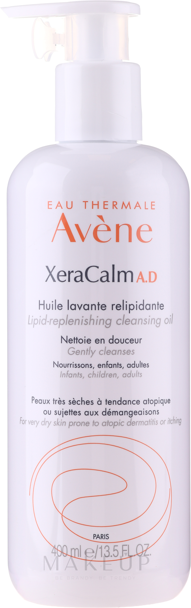 Körperreinigungsöl für trockene und zu Neurodermitis neigende Haut mit Lipiden - Avene Peaux Seches XeraCalm — Bild 400 ml