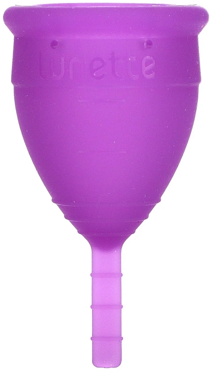 Menstruationstasse Modell 1 lila - Lunette Reusable Menstrual Cup Purple Model 1 — Bild N2