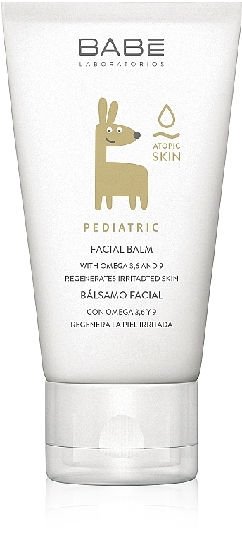 Regenerierender Gesichtsbalsam für gereizte Kinderhaut mit Omega 3, 6 und 9 - Babe Laboratorios Facial Balm — Bild N1