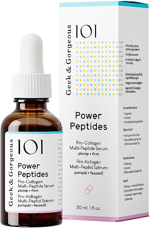 Gesichtsserum mit Peptiden - Geek & Gorgeous Power Peptide — Bild N1