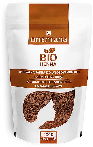 Bio-Henna für kurze Haare - Orientana Bio Henna Natural For Short Hair — Bild N1