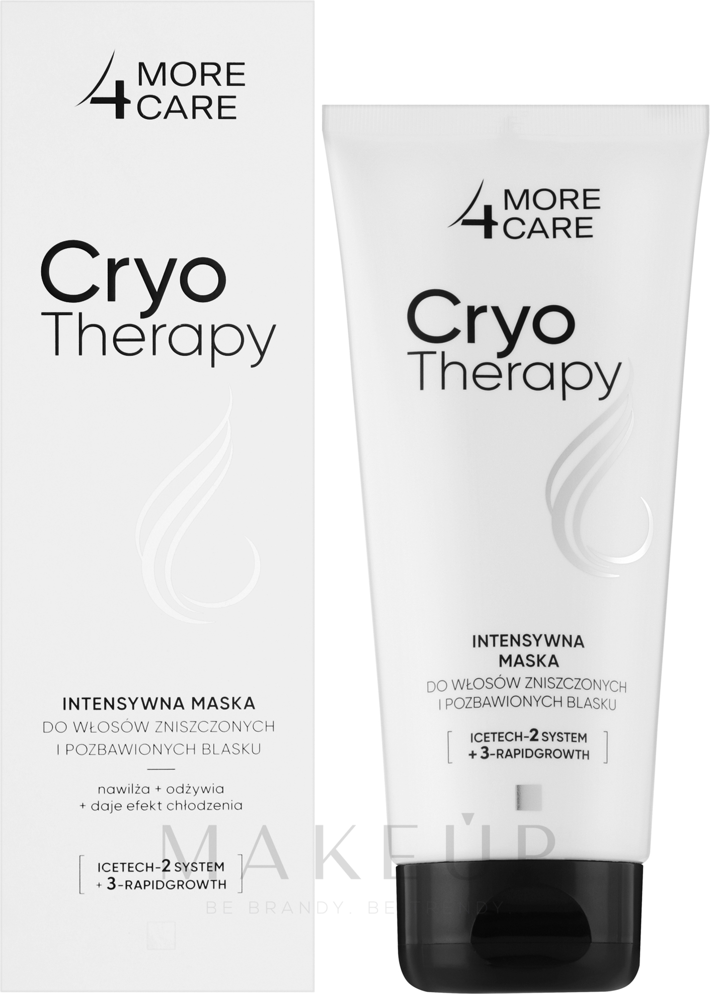 Intensive Maske für geschädigtes und glanzloses Haar - More4Care Cryo Therapy Intensive Mask — Bild 200 ml