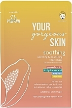 Tuchmaske für das Gesicht - Dr. PAWPAW Your Gorgeous Skin Soothing Sheet Mask — Bild N2
