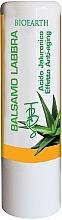 Düfte, Parfümerie und Kosmetik Lippenbalsam mit Hyaluronsäure und Aloe Vera - Bioearth Balsamo Labbra Acido Jaluronico ed Aloe