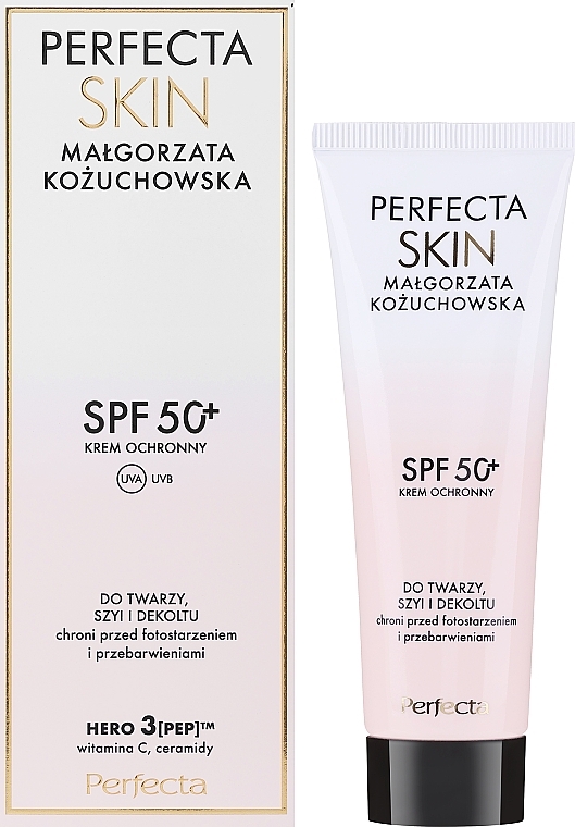 Schutzcreme für Gesicht, Hals und Dekolleté SPF50+ - Perfecta Skin — Bild N2