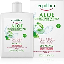 Düfte, Parfümerie und Kosmetik Sanftes Gel für die Intimhygiene mit Aloe Vera - Equilibra Aloe Gentle Cleanser For Personal Hygiene