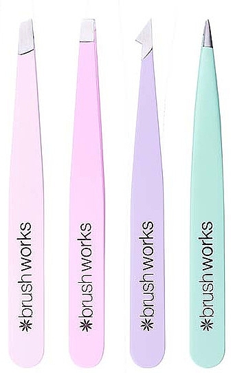 Kombination Pinzetten-Set pastellfarbe - Brushworks The Complete HD Combination Tweezer Set Pastel — Bild N2