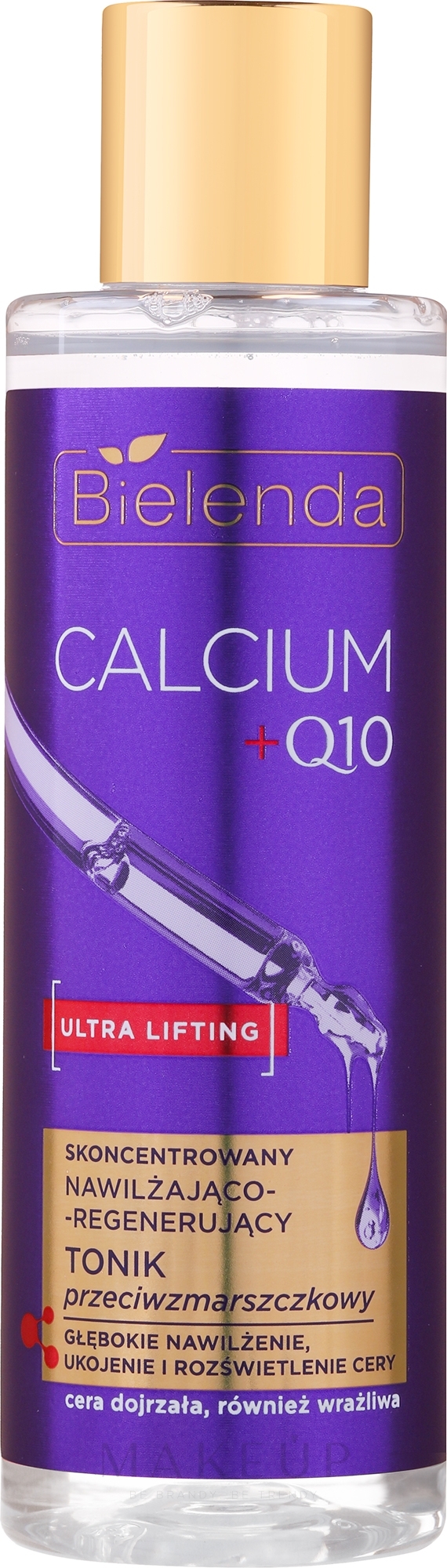 Feuchtigkeitsspendender und regenerierender Anti-Falten-Toner - Bielenda Calcium + Q10  — Bild 200 ml