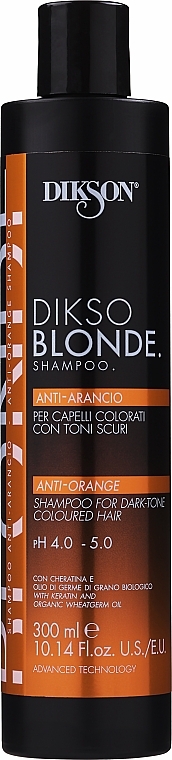 Neutralisierendes Shampoo gegen Orangestich für gefärbtes Haar - Dikson DiksoBlonde Anti-Orange Shampoo — Bild N5