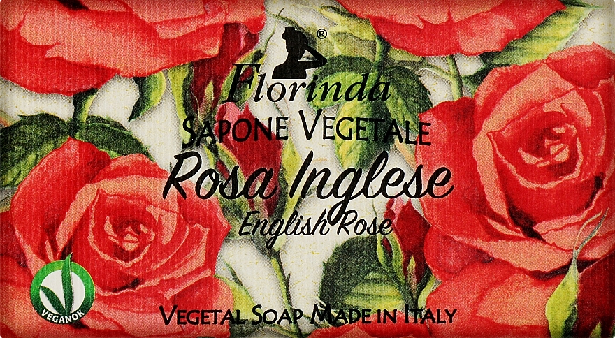 Handgemachte Naturseife Englische Rose - Florinda Sapone Vegetale English Rose — Bild N1