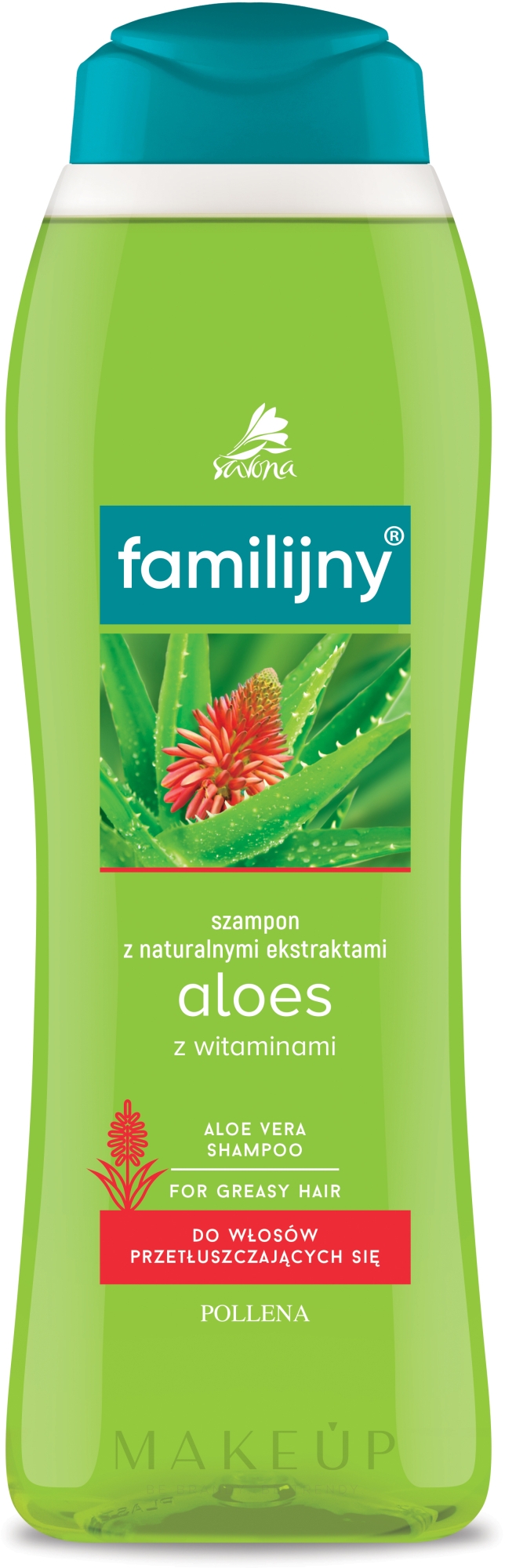 Shampoo für fettiges Haar - Pollena Savona Familijny Aloe & Vitamins Shampoo — Bild 1000 ml