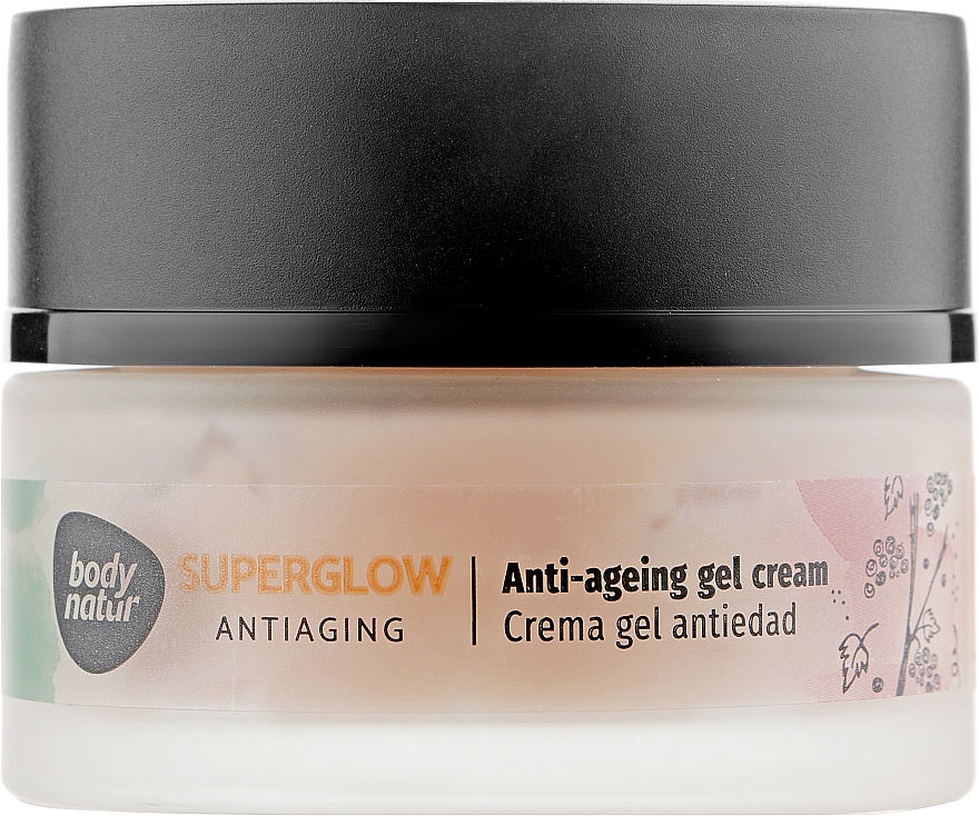 Anti-Aging Gel-Creme für das Gesicht mit Traubenextrakt - Body Natur Superglow Antiaging Anti-Aging Gel Cream — Bild N1