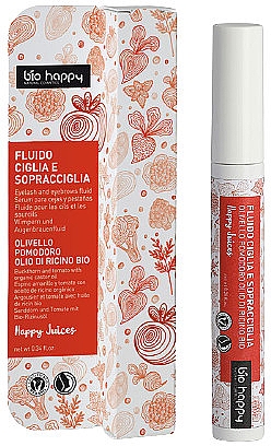 Fluid für Wimpern und Augenbrauen - Bio Happy Happy Juices Eyelashes & Eyebrows Fluid — Bild N1