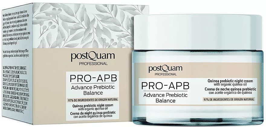 Nachtcreme für das Gesicht mit Quinoa - PostQuam Pro-APB Advanced Prebiotic Balance Quinoa Prebiotic Night Cream — Bild N1