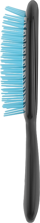 Haarbürste schwarz mit blau - Janeke Superbrush — Bild N2