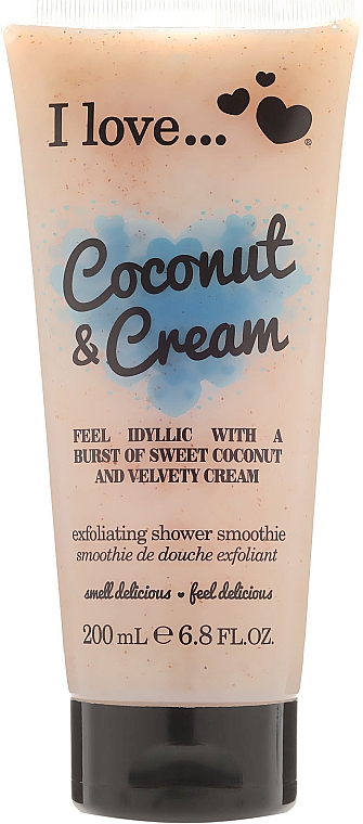 Glättendes Körperpeeling - I Love... Coconut & Cream Velvety Hydrates Exfoliating Shower Smoothie — Bild N1