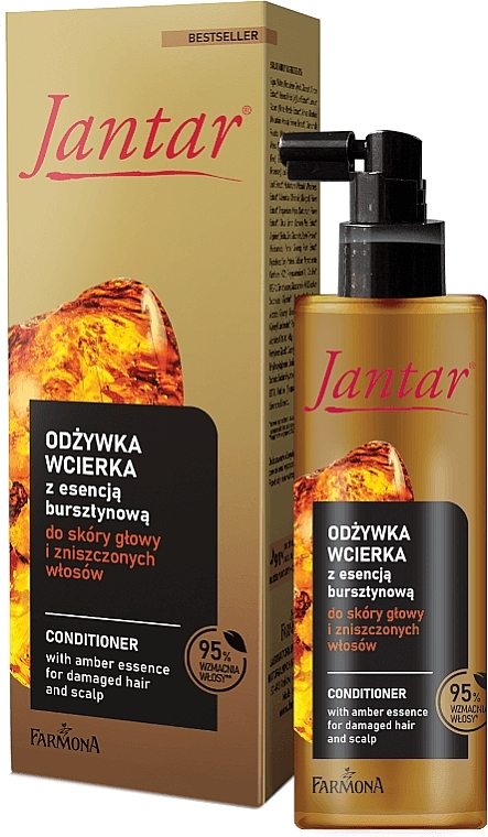 Revitalisierender Conditioner mit Amber-Essenz für Kopfhaut und strapaziertes Haar - Farmona Jantar Conditioner  — Bild N1